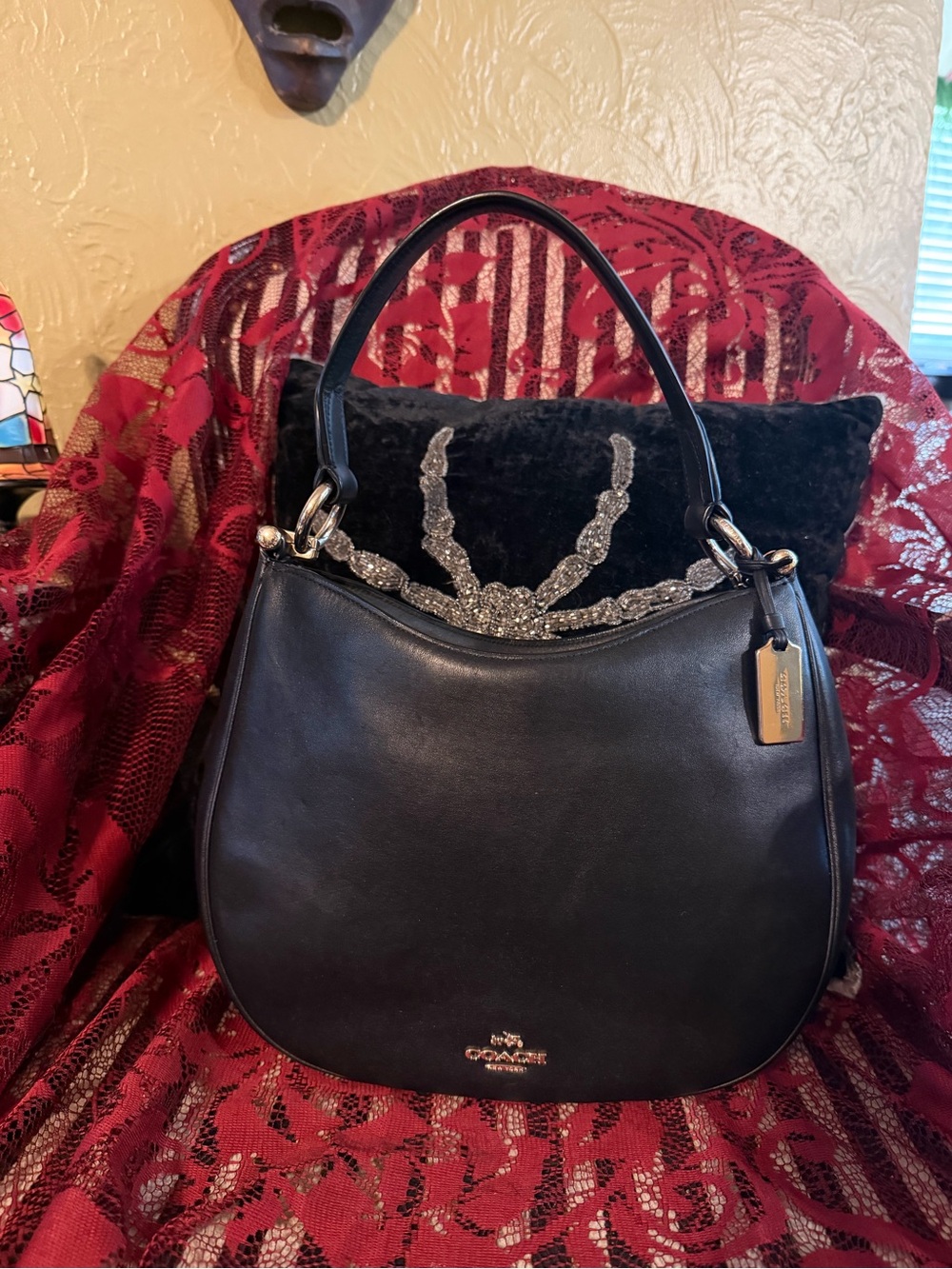 Coach D1681-54446 Black Leather Nomad/Mae Bag